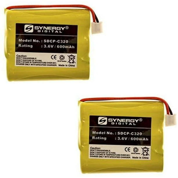 AT&T E5908 Cordless Phone Battery Combo-Pack Includes 2 x SDCP-C320 Batteries 